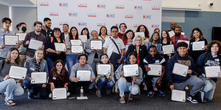 Recipients of the LACC Foundation scholarship in 2023