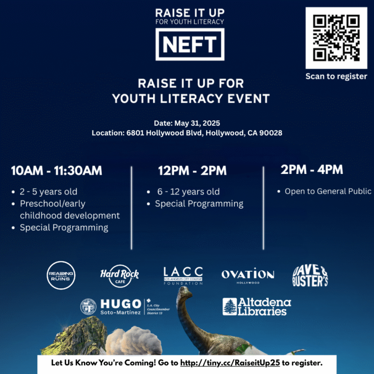 NEFT’s “Raise It Up” Youth Literacy Event