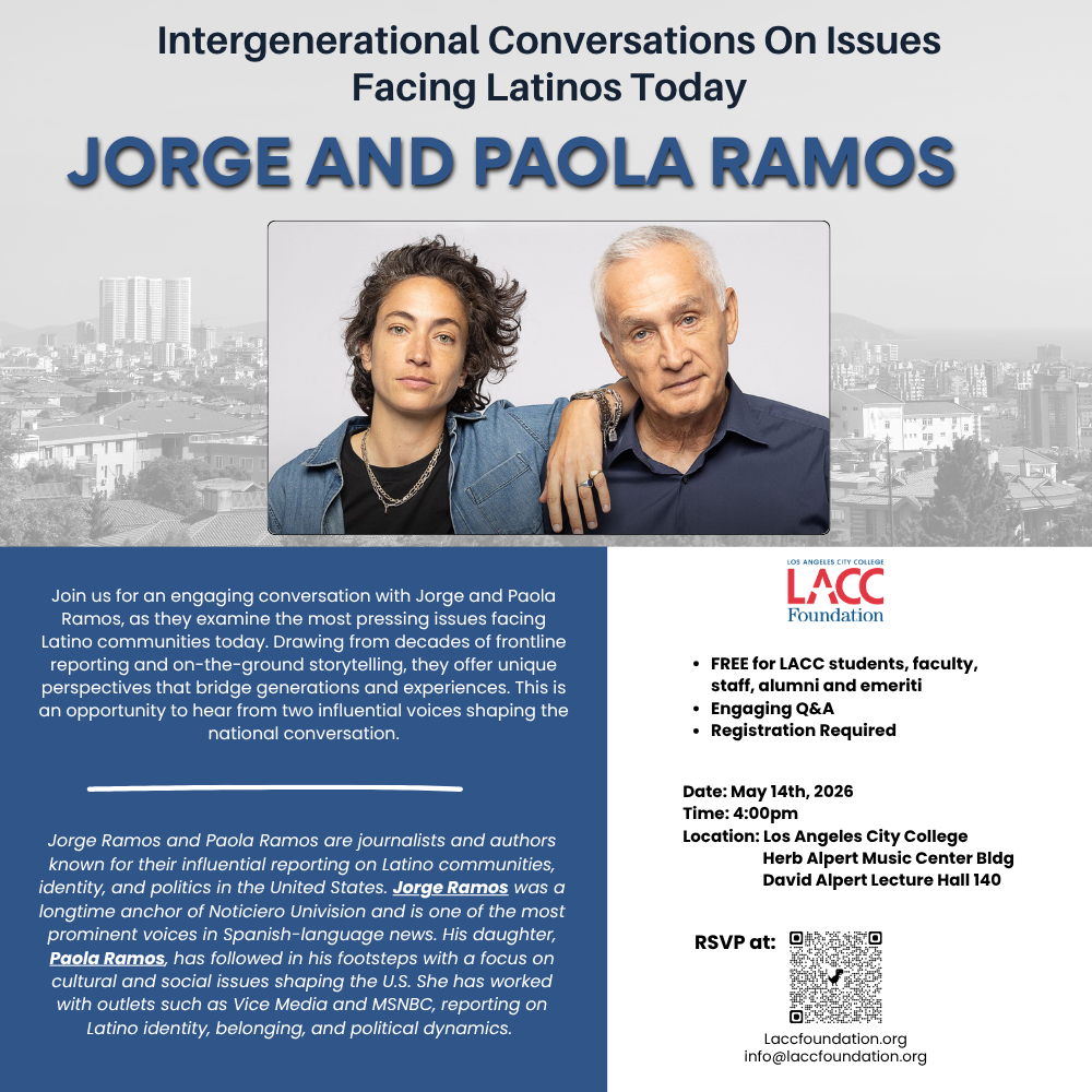 Jorge & Paola Ramos to visit LACC